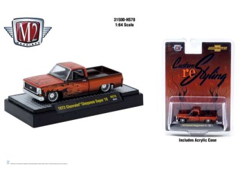 1/64 1973 chevrolet cheyenne super 10, red