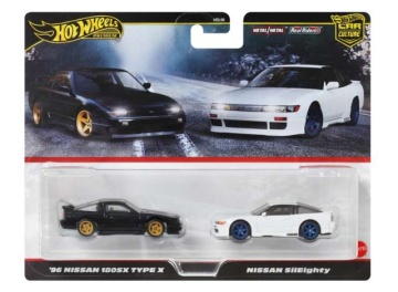 1/64 1996 nissan 180sx type x & nissan sileighty *premium 2-pack*