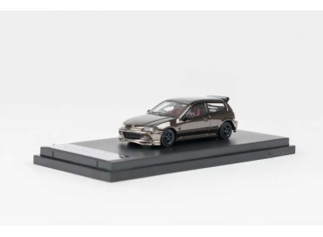 1/64 honda civic eg6, black chrome