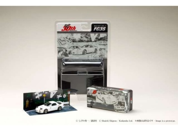 1/64 mazda rx-7 (fd3s) redsuns *initial d*ryosuke takahashi vs takumi fujiwara, white