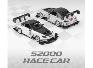1/64 s2000 race car, white metallic