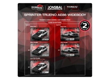 1/64 toyota sprinter trueno ae86 widebody by jon sibal, white/black