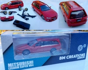 BM Creations 1/64 1996 mitsubishi legnum vr4 lhd, red - Img 2