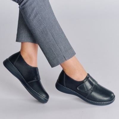 Pantofi dama piele naturala casual – GLORY Navy - Img 2