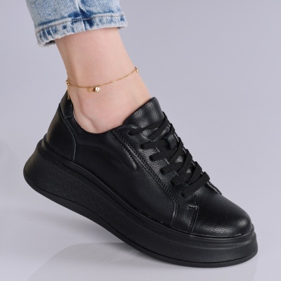 Pantofi dama piele naturala casual – INDIGO Black