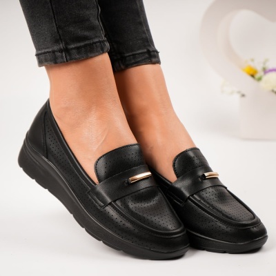 Pantofi dama piele naturala eleganti – CAROLA Black - Img 3