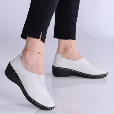 Pantofi dama piele naturala super comozi – IDIRA White