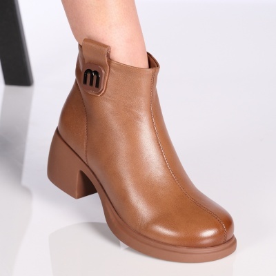 Botine dama piele naturala – KENDRA Brown
