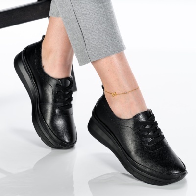 Pantofi dama piele naturala casual – CAROLYN Black - Img 2