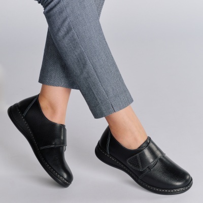 Pantofi dama piele naturala casual – GLORY Black - Img 2