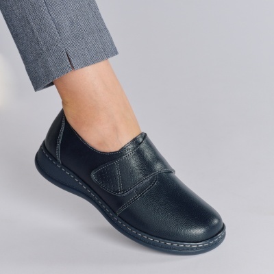Pantofi dama piele naturala casual – GLORY Navy
