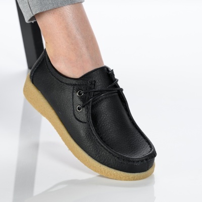 Pantofi dama piele naturala casual – SELENA Black