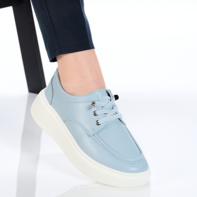 Pantofi dama piele naturala comozi – NOVIA Blue