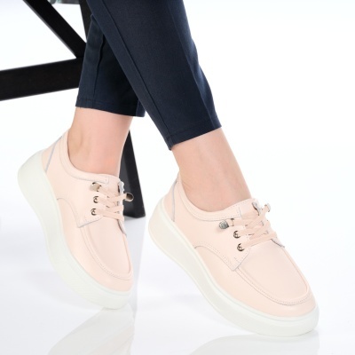 Pantofi dama piele naturala comozi – NOVIA Pink - Img 3