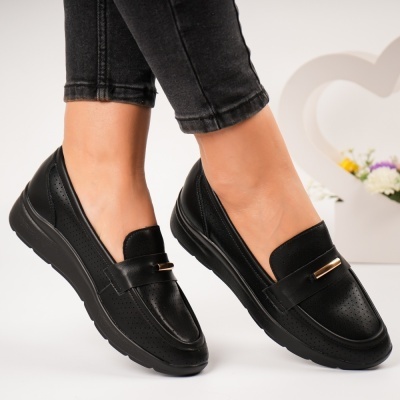 Pantofi dama piele naturala eleganti – CAROLA Black - Img 4