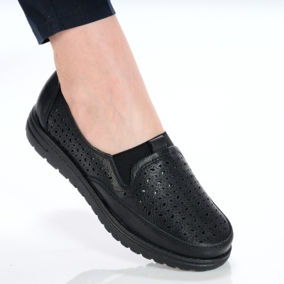Pantofi dama piele naturala super comozi – SAMARA Black