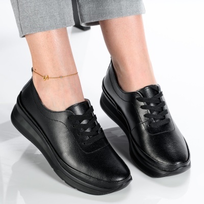 Pantofi dama piele naturala casual – CAROLYN Black - Img 3