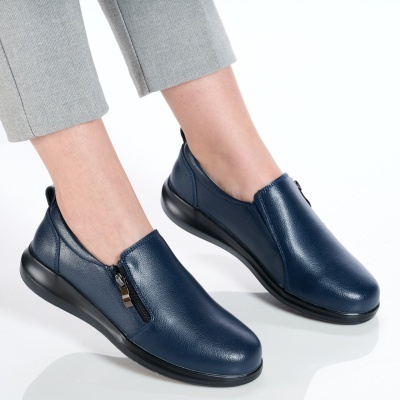 Pantofi dama piele naturala casual – ELA Blue - Img 3