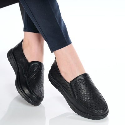 Pantofi dama piele naturala casual – ROSALINE Black - Img 2