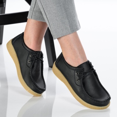 Pantofi dama piele naturala casual – SELENA Black - Img 2