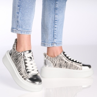 Pantofi dama piele naturala casual comozi – LIDIA White - Img 2
