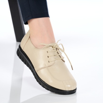 Pantofi dama piele naturala casual comozi – NASIRA Beige