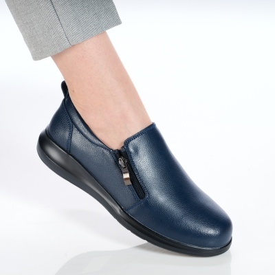 Pantofi dama piele naturala casual – ELA Blue