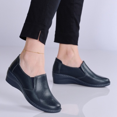 Pantofi dama piele naturala casual – GRACIELA Navy - Img 2
