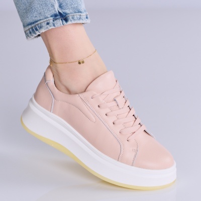 Pantofi dama piele naturala casual – INDIGO Pink