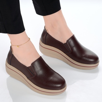 Pantofi dama piele naturala casual comozi – PATRICIA Brown - Img 2