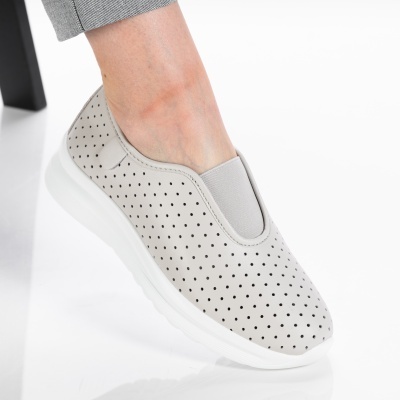 Pantofi dama piele naturala comozi - ALIDA Beige