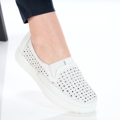 Pantofi dama piele naturala super comozi – SAMARA White