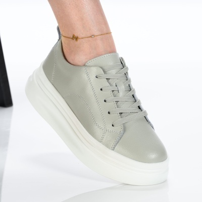 Pantofi dama piele naturala casual – ALTHEA Grey
