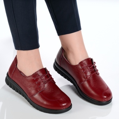 Pantofi dama piele naturala casual comozi – NASIRA WINE - Img 3