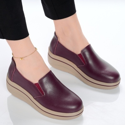 Pantofi dama piele naturala casual comozi – PATRICIA Wine