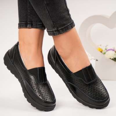 Pantofi dama piele naturala comozi – SOPHIA Black