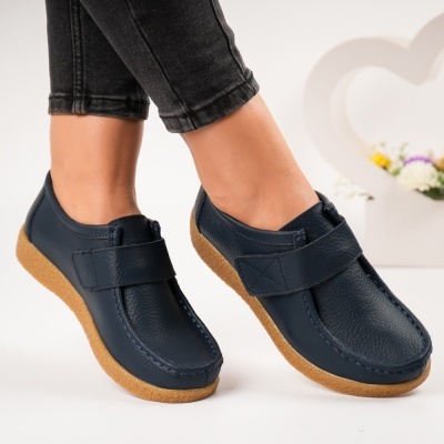 Pantofi dama piele naturala casual – ALLESIA Blue