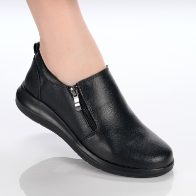 Pantofi dama piele naturala casual – ELA Black Leather
