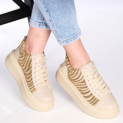 Pantofi dama piele naturala casual comozi – LIDIA Beige
