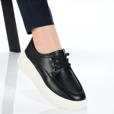 Pantofi dama piele naturala comozi – NOVIA Black