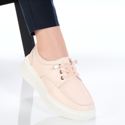 Pantofi dama piele naturala comozi – NOVIA Pink - Img 2