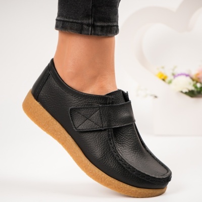 Pantofi dama piele naturala casual – ALLESIA Black - Img 4