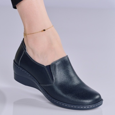 Pantofi dama piele naturala casual – GRACIELA Navy - Img 1