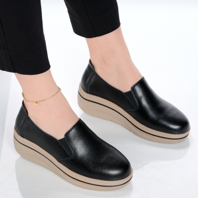 Pantofi dama piele naturala casual comozi – PATRICIA Black