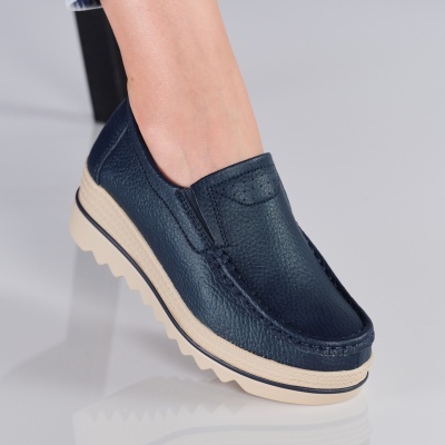 Pantofi dama piele naturala comozi – JANA Blue
