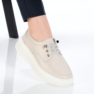 Pantofi dama piele naturala comozi – NOVIA Grey