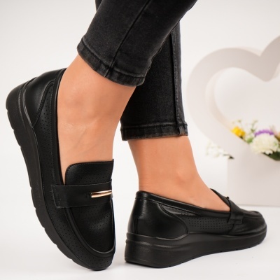 Pantofi dama piele naturala eleganti – CAROLA Black