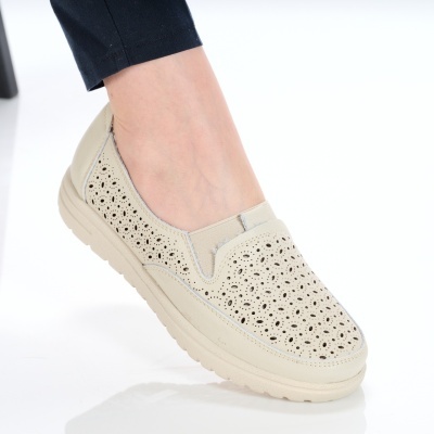 Pantofi dama piele naturala super comozi – SAMARA Beige