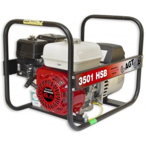 AGT 3501 HSB SE GX 200 Generator curent electric de santier 3.000 W cu motor Honda , alternator fara perii ,monofazat , benzina