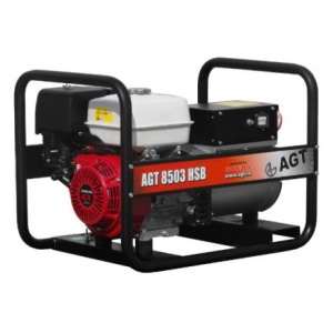 AGT 8503 HSB SE , Generator curent trifazat Industrial motor Honda , putere 8 kVA , pornire la sfoara
